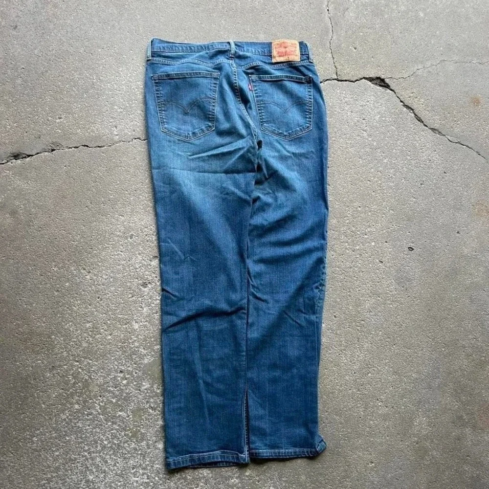 Levis 541 Ocean Blue Wash Y2K Straight Leg Denim Blue Jeans Workwear School